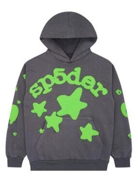 Sp5der Beluga Hoodie in Slate Gray
